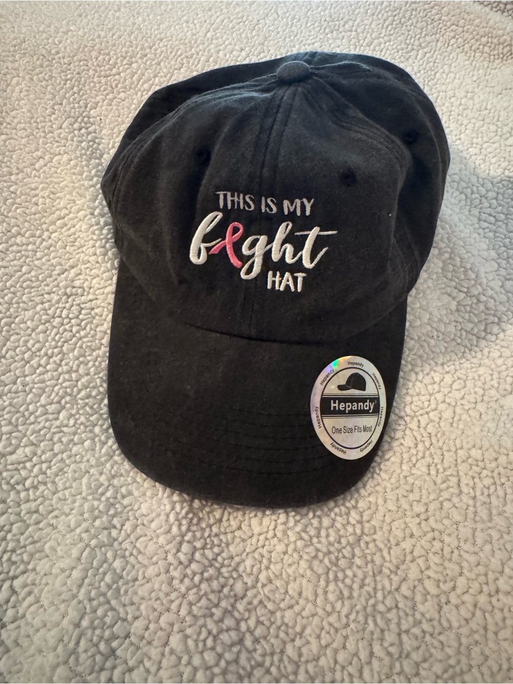 This Is My Fight Hat Baseball Cap - Breast Cancer Awareness NWT B18